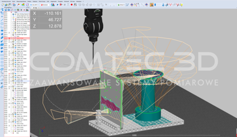 (graficzna wizualizacja i kontrola trajektorii)